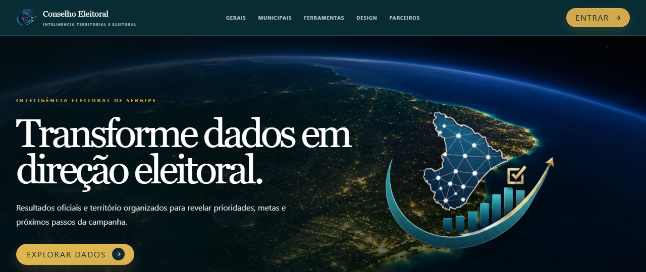 Página inicial do Conselho Eleitoral